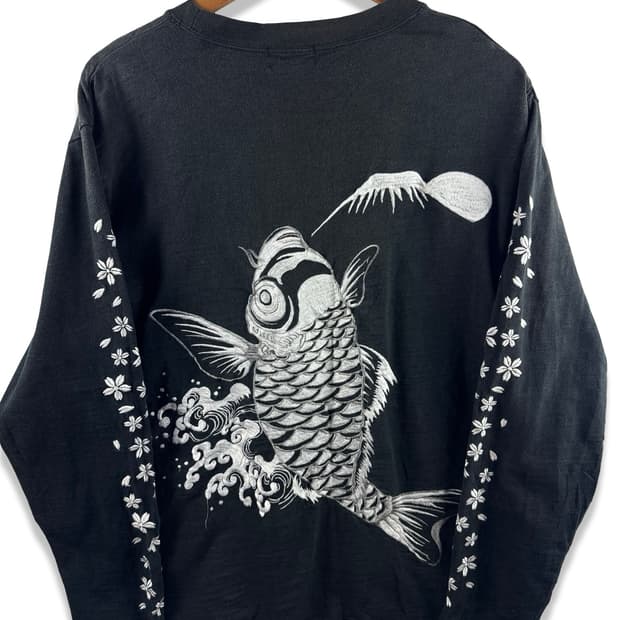 백화요란 오리엔탈 코이 자수 롱슬리브2970