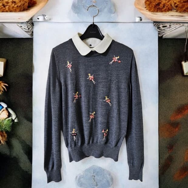 레니본 울100  발레리나 니트 55 / 상태 좋음