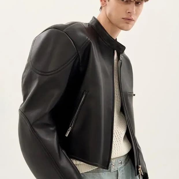 시스템옴므 23FW 파리컬렉션 바이커 자켓