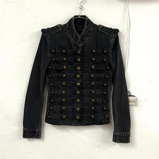 생로랑 아카이브 데님 나폴레옹 자켓