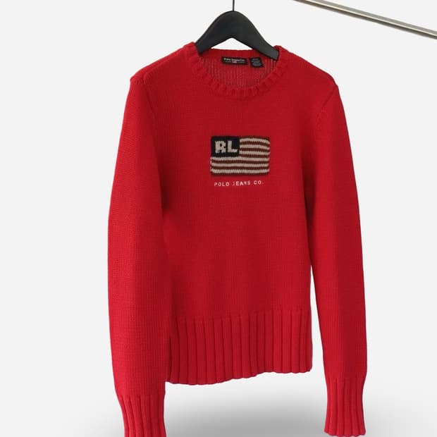 Polo Jeans Co. RL Flag Knit Sweater