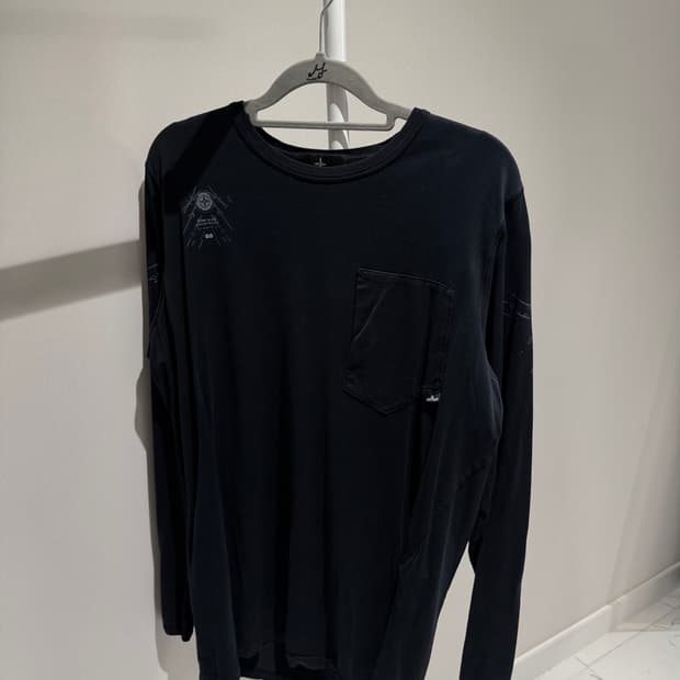 스톤아일랜드 쉐도우프로젝트 롱슬리브 가먼트 다이 그래픽 티