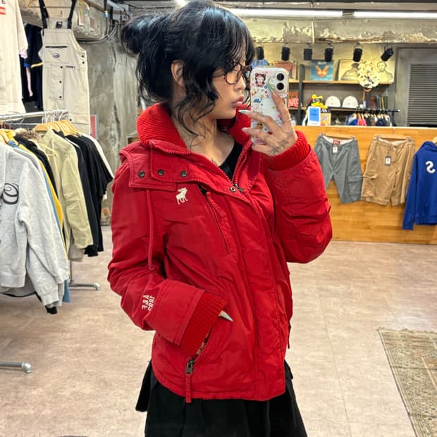 아베크롬비 레드 봄버 #csz4235
