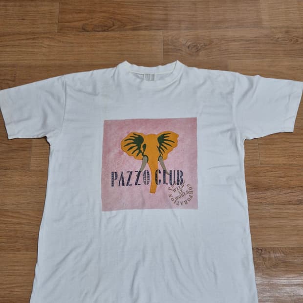 [90s] PAZZO CLUB 오리지널 코끼리 티셔츠 (싱글스티치)