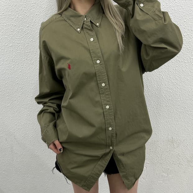 폴로 랄프로렌 레드포니 카키 셔츠 XL