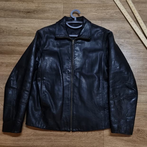 올드갭 하이넥 레더 자켓 s