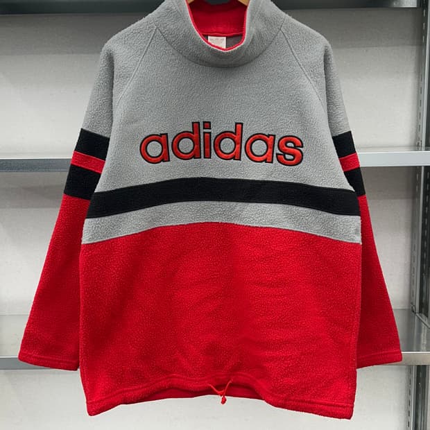 (M~L)80~90'S 아디다스 빅로고 후리스-M1168