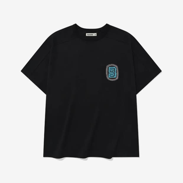 Fuzzy half T-shirts / Black 01