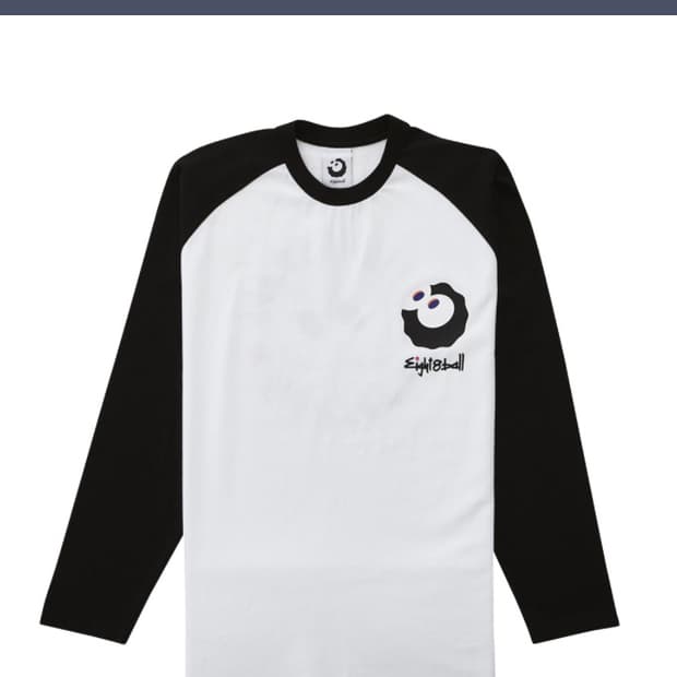(새제품)Eight8ball 에잇팔볼 래글런 롱 슬리브 티셔츠 M(100