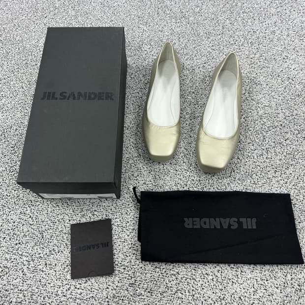 [새상품] 질샌더 이태리 레더 플랫슈즈