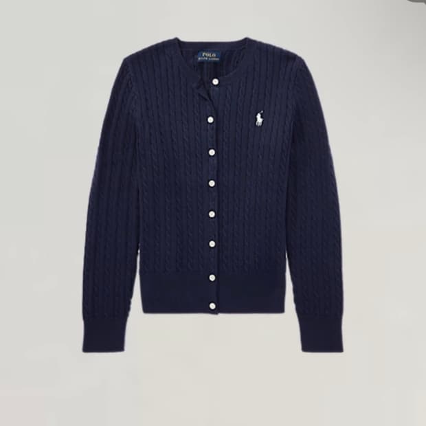 폴로 가디건 헌터 네이비 걸즈 XL사이즈