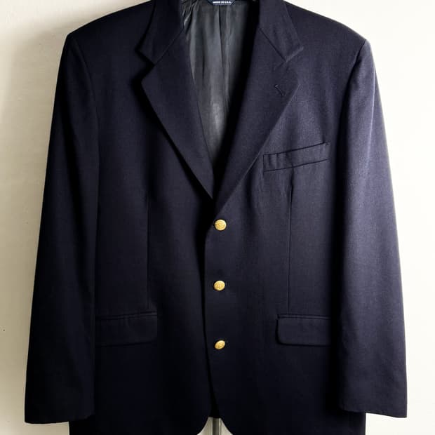 Old GAP Wool Blazer Jacket Navy
