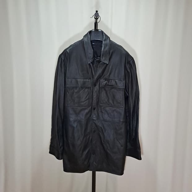 (택포) 아소스 ASOS 양가죽 벨티드 코트 110 B125