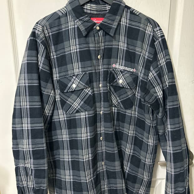 Fw17 supreme independent flannel 