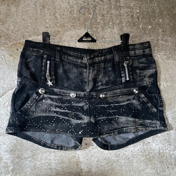 대장 빈티지 큐빅 치마바지 