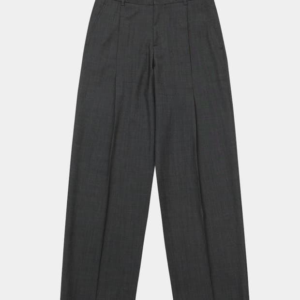 [L] DEHO 원턱 트라우저 차콜