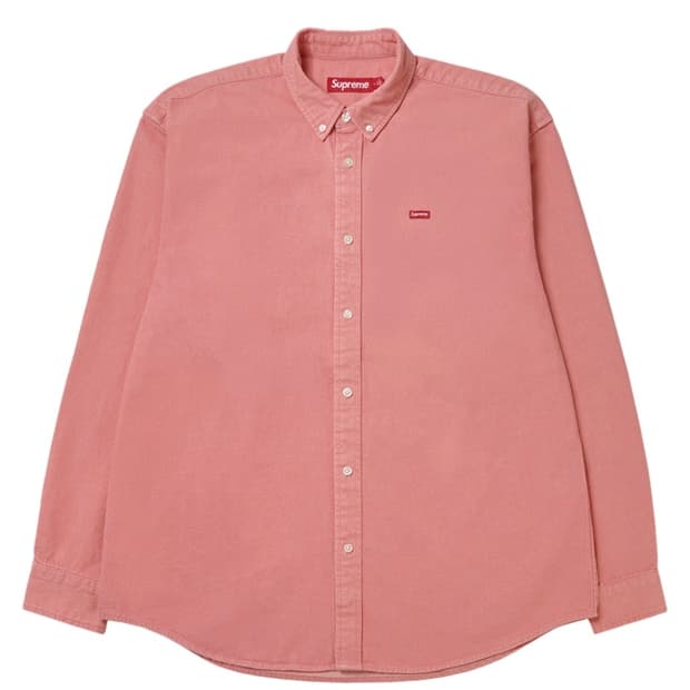 슈프림 스몰 박스 데님 셔츠 핑크 L사이즈
