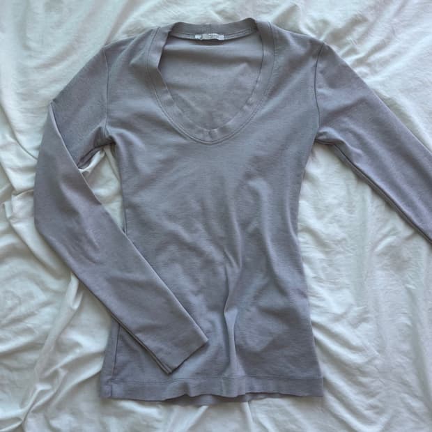 Zara 화이트 롱슬리브 M