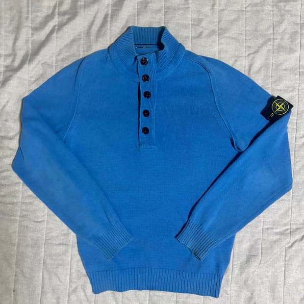 올드 스톤아일랜드 니트 하프집업