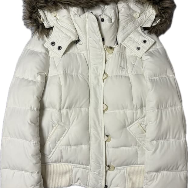 아베크롬비 울프죠 패딩 화이트 L