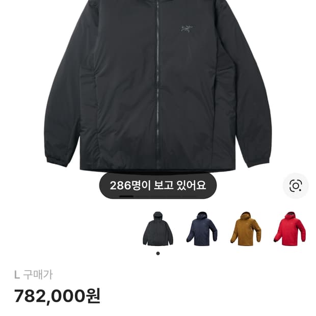 이번주만팝니다 아크테릭스 아톰 헤비웨이트L 