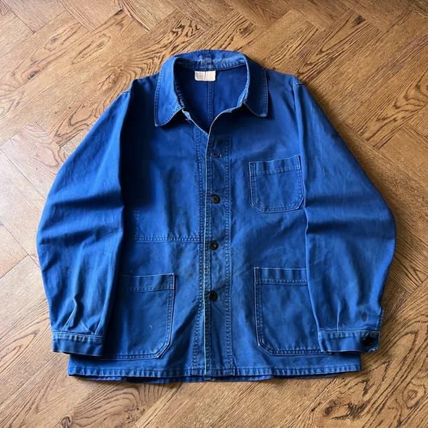 [M]90's Made in France 더티워싱 프렌치 워크자켓