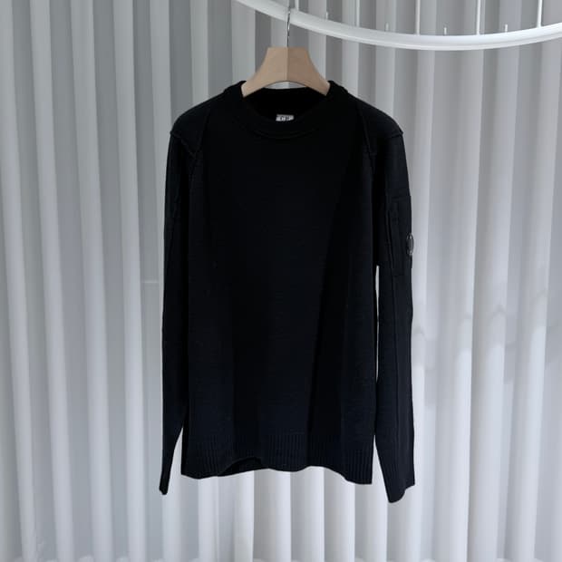 (A+/56) / 씨피컴퍼니 컴팩트 코튼 니트 블랙