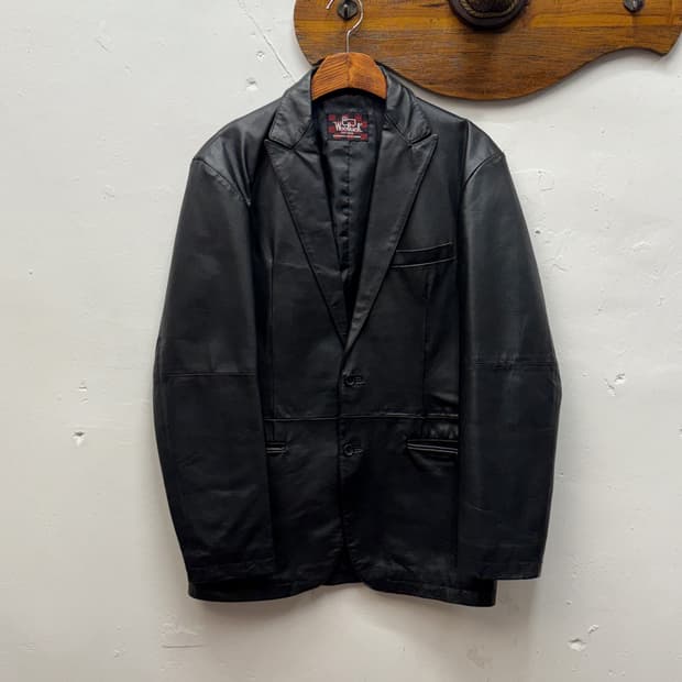 WOOLRICH Leather Car Coat