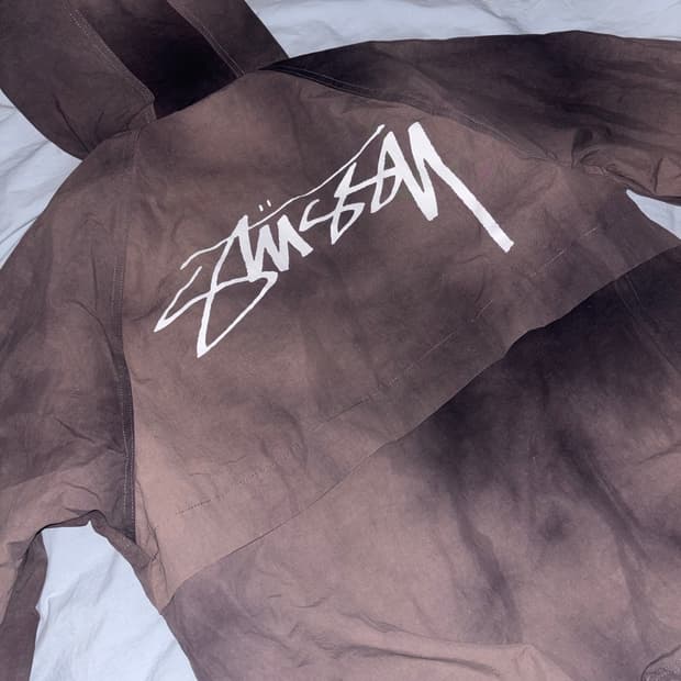 스투시 웨이브 다이 비치 쉘 자켓 블랙 S