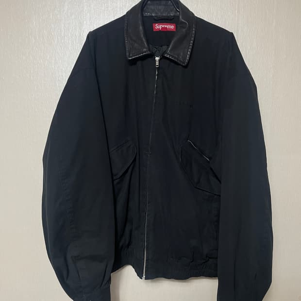 [L] 23fw 슈프림 레더 카라 워크 자켓
