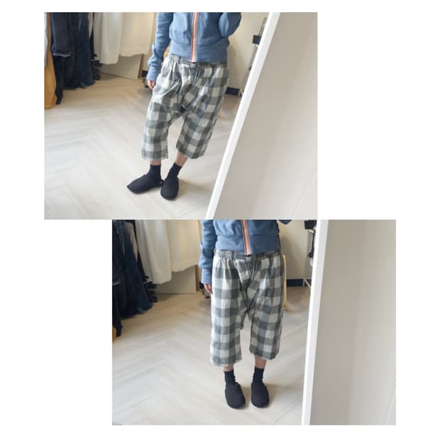 [monomania] check saruel pants (31 inch)