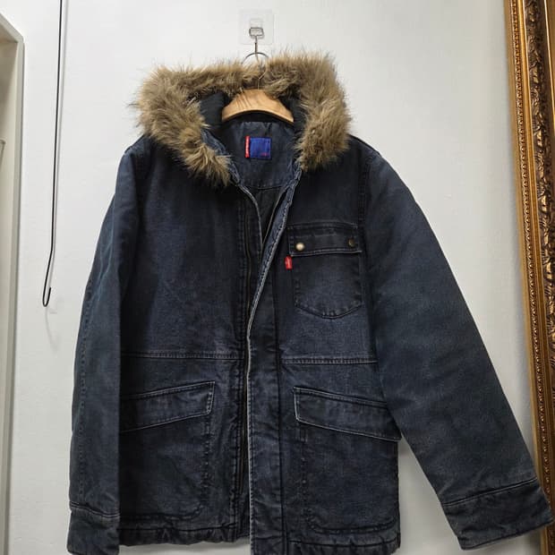 리바이스 데님 후드 야상 점퍼 쟈켓