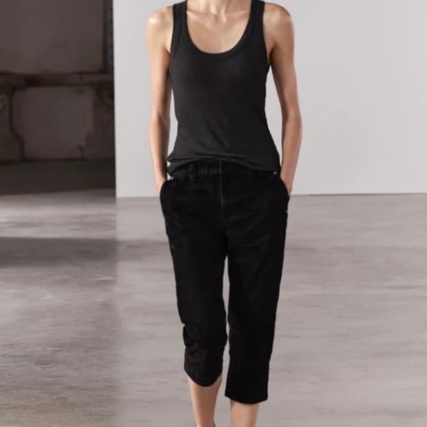 ZARA 자라 플록 카프리 팬츠 ZW COLLECTION