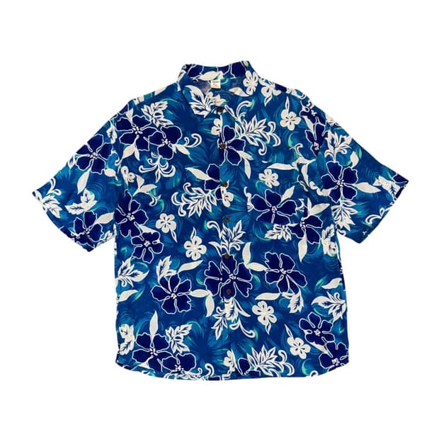 Sari Ayu 발리 빈티지 하와이안 셔츠 (XL)  