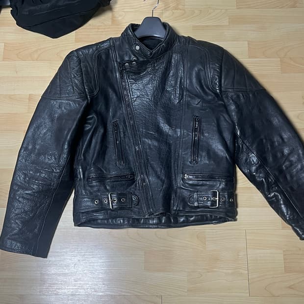 빈티지 카우레더 자켓