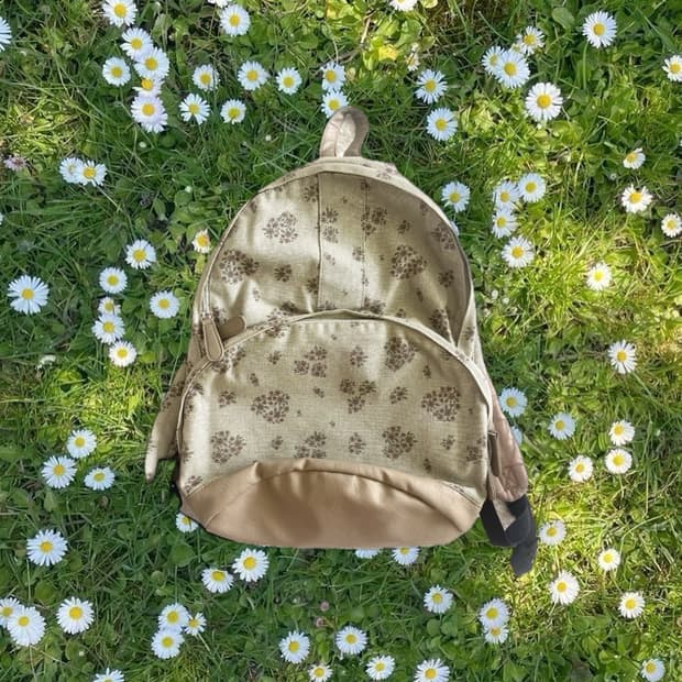 모리걸 빈티지 잔꽃 백팩 🍀🌸🌿