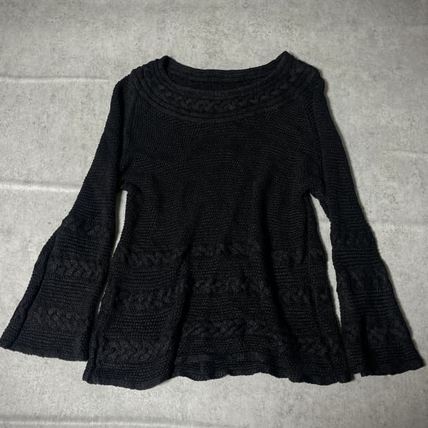 (Unknown)black ethnic knit