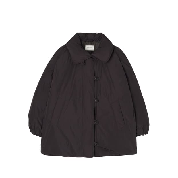 Springcrocus 스프링크로커스 덕다운 하프 코트 패딩 브라운