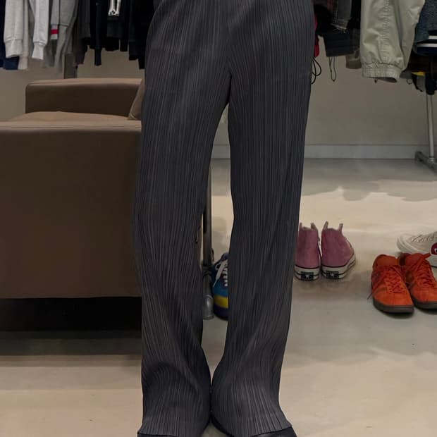 플리츠 플리즈 팬츠