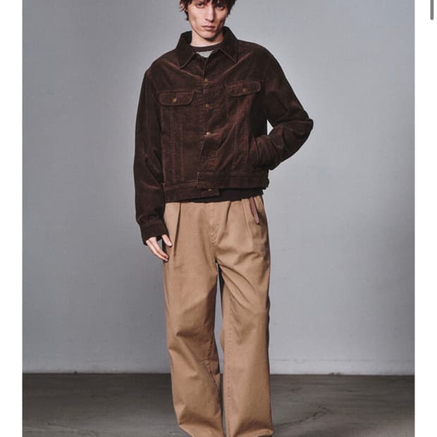 아트이프액츠 가먼트 워시드 코듀로이 트러커자켓 (L)