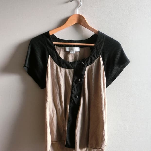 알렉산더 왕 트리콧 하프 슬리브 니트