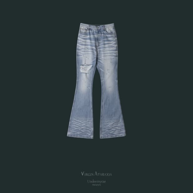 언더마이카 플레어팬츠 라이트블루 1 새상품