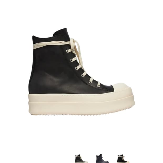 [44] 릭오웬스 메가범퍼 라몬즈 밑창 샤크솔 보강