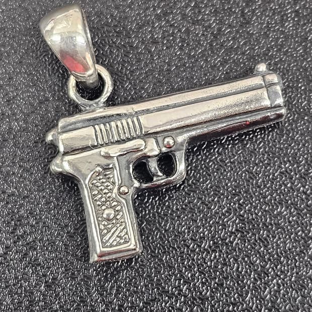 9.25 실버 총 gun 펜던트