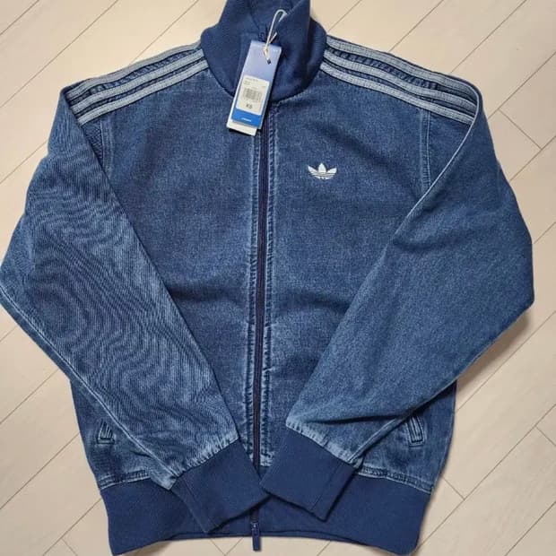 아디다스 아디컬러 데님 파이어버드 트랙탑 jc6233 (새제품)