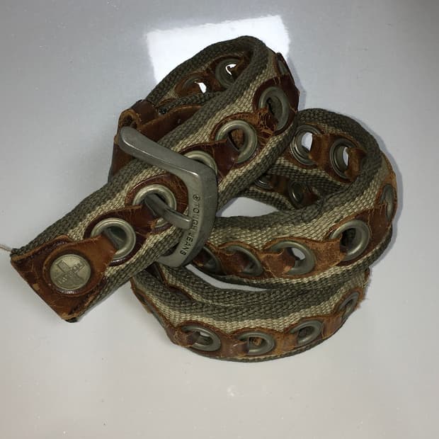 eyelet vintage belt