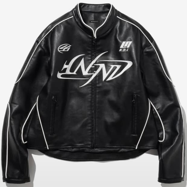 Not4nerd Tribal leather jacket L