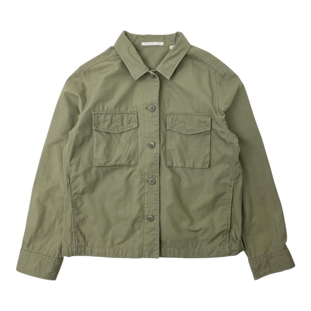 유니클로 투포켓 밀리터리 자켓 워크웨어 셔츠 