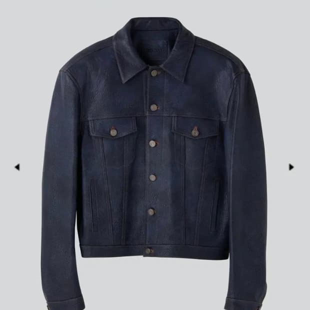 렉토 24FW 빈티지 이펙트 레더 트러커