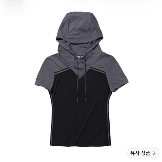 미스치프 셔링 후드 저지 탑 블랙
